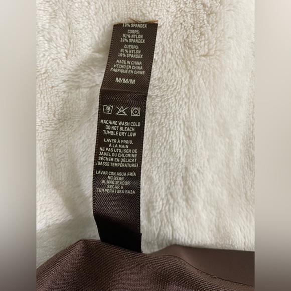 NWOT Skims Mesh Thong Briefs & Mesh Tube Top Adjustable Straps Size M Brown - Picture 9 of 9